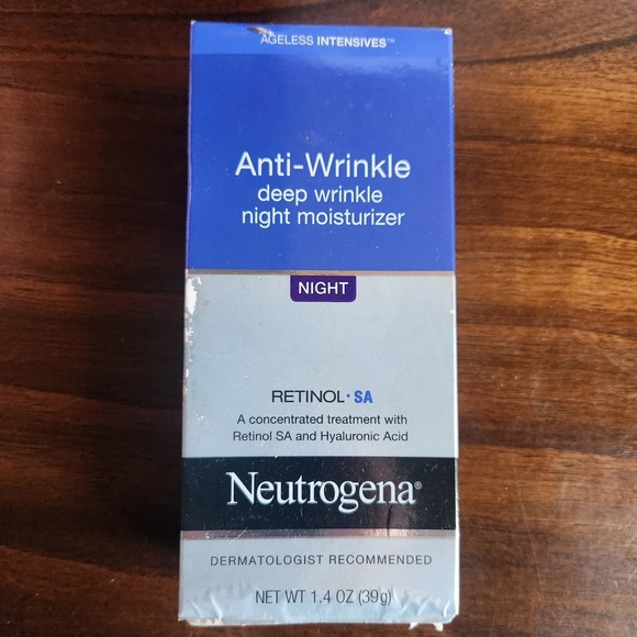 Neutrogena Anti-Wrinkle Deep Wrinkle Night Moisturizer Retinol SA 1.4oz RETIRED